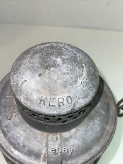 Vintage Adlake Kero Railroad Lantern 3-53 with globe. Nice