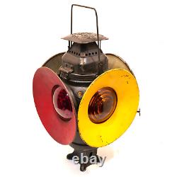 Vintage Adlake Non-sweating Railroad Switch Signal Lantern Lamp Chicago