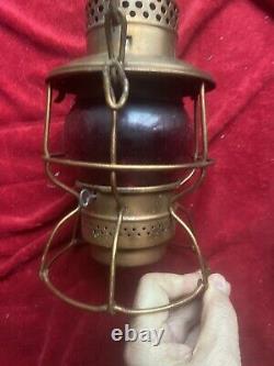 Vintage Antique Adlake-Kero 300 Sou. RY Railroad Lantern Red Globe USA Canada