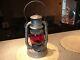 Vintage Antique Dietz Railroad Barn Lantern Red Globe D-lite New York No. 2 Rare