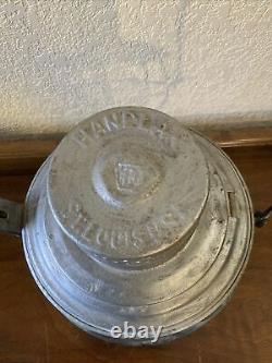 Vintage Antique Handlan PRR Pennsylvania Railroad Lantern Etched Globe