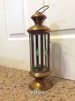Vintage Brass Lantern coach light wall lighting railway lamp Large 15+
