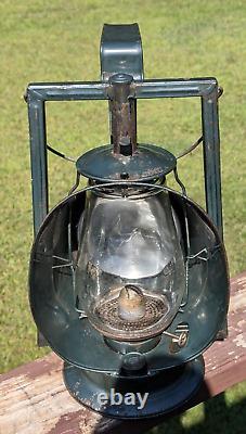 Vintage Dietz Acme Inspector Reflector Lamp New York USA Rail Road Barn Lantern