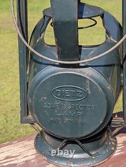 Vintage Dietz Acme Inspector Reflector Lamp New York USA Rail Road Barn Lantern