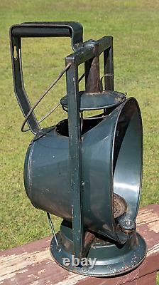 Vintage Dietz Acme Inspector Reflector Lamp New York USA Rail Road Barn Lantern