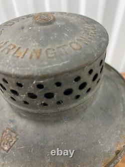 Vintage Dressel Arlington Pennsylvania Railroad Locomotive Lantern Red Globe