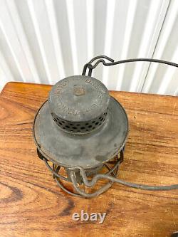 Vintage Dressel Arlington Pennsylvania Railroad Locomotive Lantern Red Globe