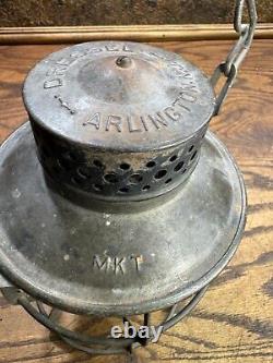 Vintage Dressel MKT Railroad Lantern / Missouri Kansas Texas RR Light / Katy