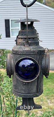 Vintage Dressel Train Arlington NJ Railroad Signal Lantern 4 Way Lamp Light