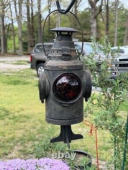 Vintage Dressel Train Arlington NJ Railroad Signal Lantern 4 Way Lamp Light