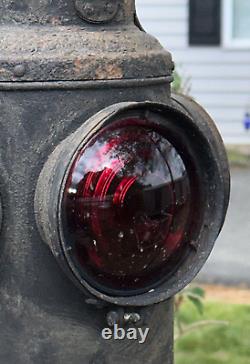 Vintage Dressel Train Arlington NJ Railroad Signal Lantern 4 Way Lamp Light