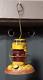 Vintage Embury Mfg City Of Milwaukee Yellow Railroad Lantern With Red Globe