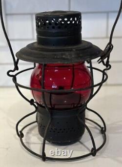 Vintage Handlan, Railroad Lantern, Red globe, NYCS, St. Louis USA, 1913-1928