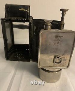 Vintage Hugo Zweigle Esslingen German Railroad Miner's Lantern WWll era