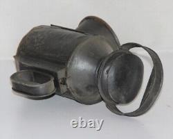 Vintage Iron Lamp Railroad Lantern Train Light Signal Globe -12108