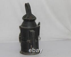 Vintage Iron Lamp Railroad Lantern Train Light Signal Globe -12110