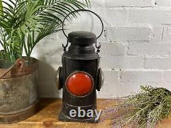 Vintage Original Four Way Train Railway Signal Oil Lamp Lantern