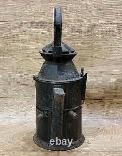 Vintage Original Railroad Lantern Antique collectible kerosene oil Railway lamp