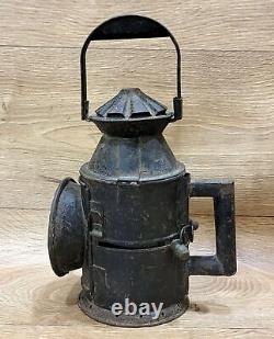 Vintage Original Railroad Lantern Antique collectible kerosene oil Railway lamp