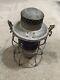 Vintage Railroad Lantern Adlake Kero Acl Rr Blue Globe