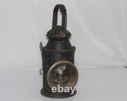 Vintage Railroad Train Light Signal Globe Iron Kerosene Lamp/Lantern -12106