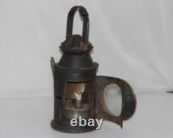 Vintage Railroad Train Light Signal Globe Iron Kerosene Lamp/Lantern -12106