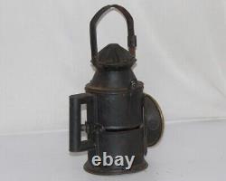 Vintage Railroad Train Light Signal Globe Iron Kerosene Lamp/Lantern -12106