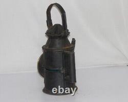 Vintage Railroad Train Light Signal Globe Iron Kerosene Lamp/Lantern -12106