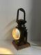 Vintage Railway Lantern Converted Into A Desk Light