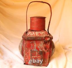 Vintage Railway Railroad Lantern Kerosene Lamp Iron Train Light Oil Lantern Lamp