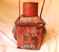 Vintage Railway Railroad Lantern Kerosene Lamp Iron Train Light Oil Lantern Lamp