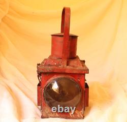 Vintage Railway Railroad Lantern Kerosene Lamp Iron Train Light Oil Lantern Lamp