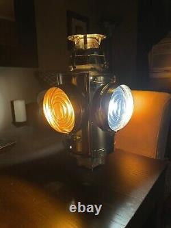 Vintage Restored Handlan St. Louis B & O Railroad Lantern Lamp