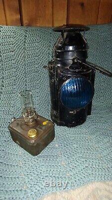 Vintage handlan st louis railroad lantern Rare Stop Resume