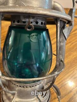 Vtg 1940s Dietz Vesta EXTREMELY RARE Green Globe Railroad Lantern