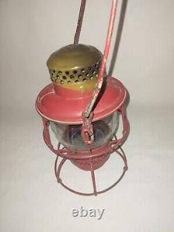 Vtg Railroad Lantern Adlake Kero 2-54