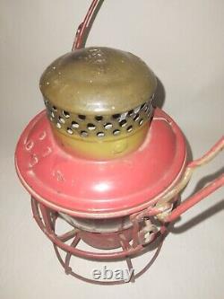 Vtg Railroad Lantern Adlake Kero 2-54