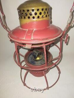 Vtg Railroad Lantern Adlake Kero 2-54